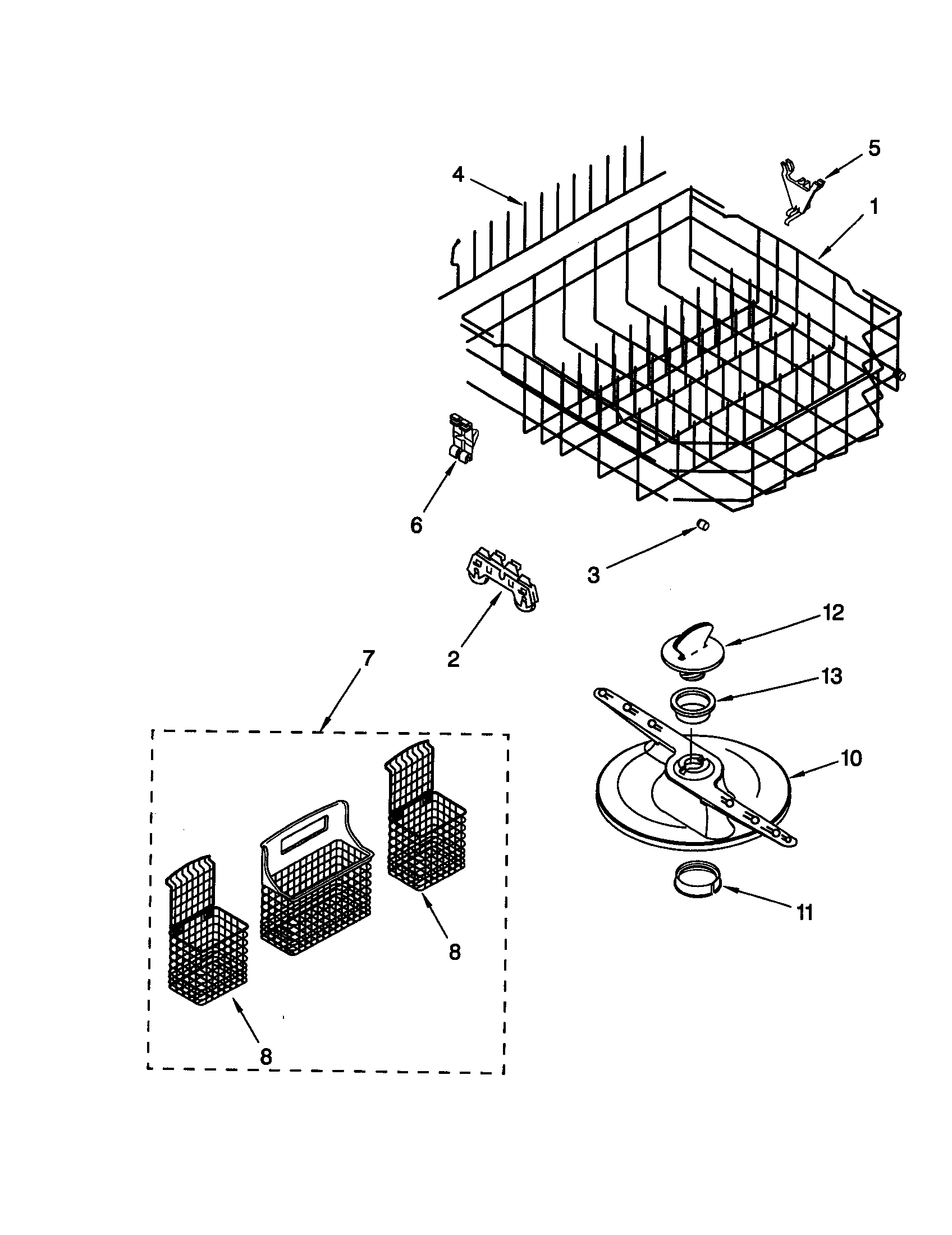 LOWER DISHRACK