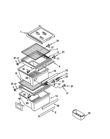 Refrigerator shelf