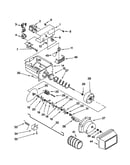 Motor and ice container
