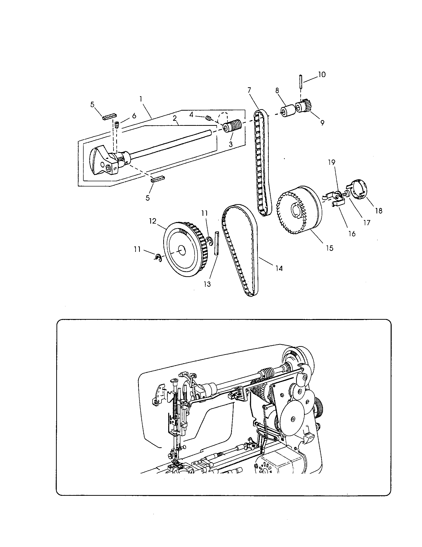 Upper shaft