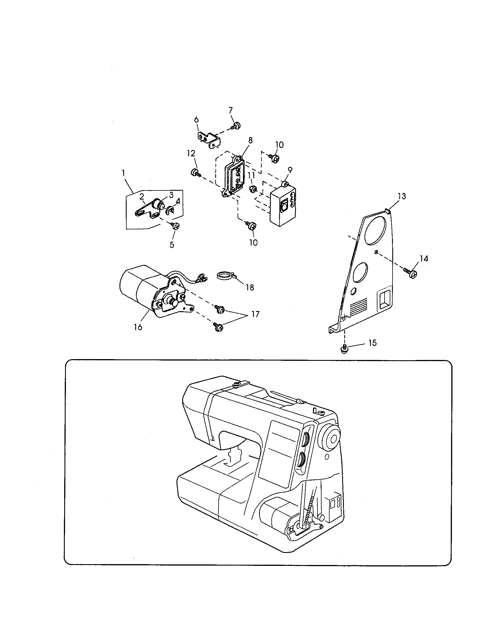 Idler/motor