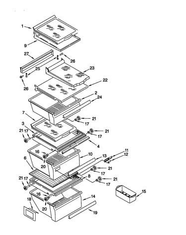 Refrigerator shelf