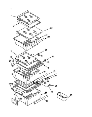 Refrigerator shelf