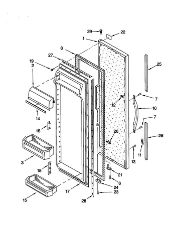 Refrigerator door