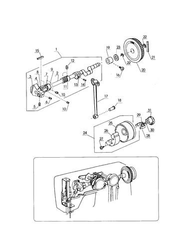 Upper shaft/balance wheel