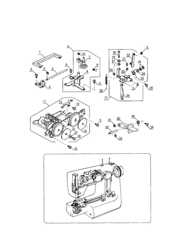 Handle/bobbin winder