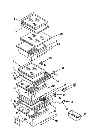 Refrigerator shelf
