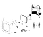 Zenith B27B40Z direct view television diagram