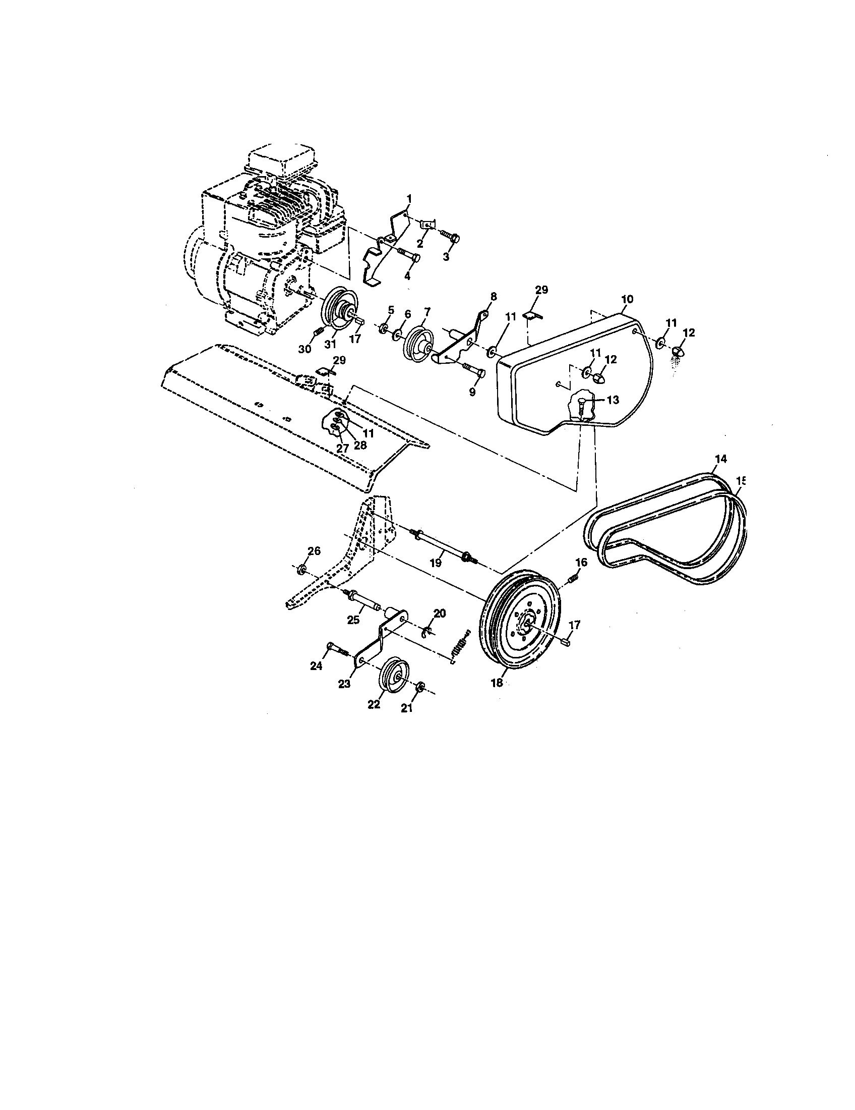 Belt guard and pulley