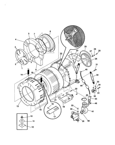 Tub/motor