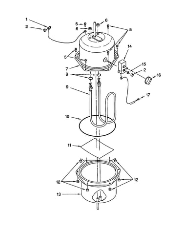 Upper and lower tank