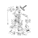Poulan PR185H42STB mower deck diagram