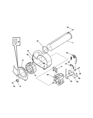 Motor/fan housing