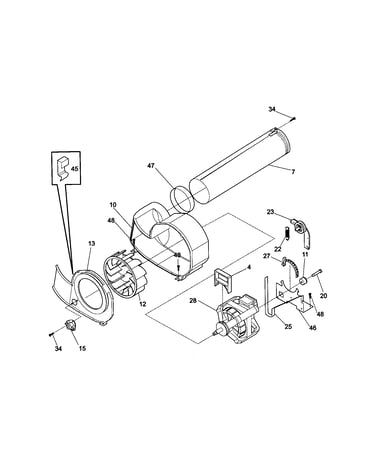 Motor/fan housing