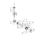Whirlpool LSR5132JQ0 brake/clutch/gearcase/motor/pump diagram