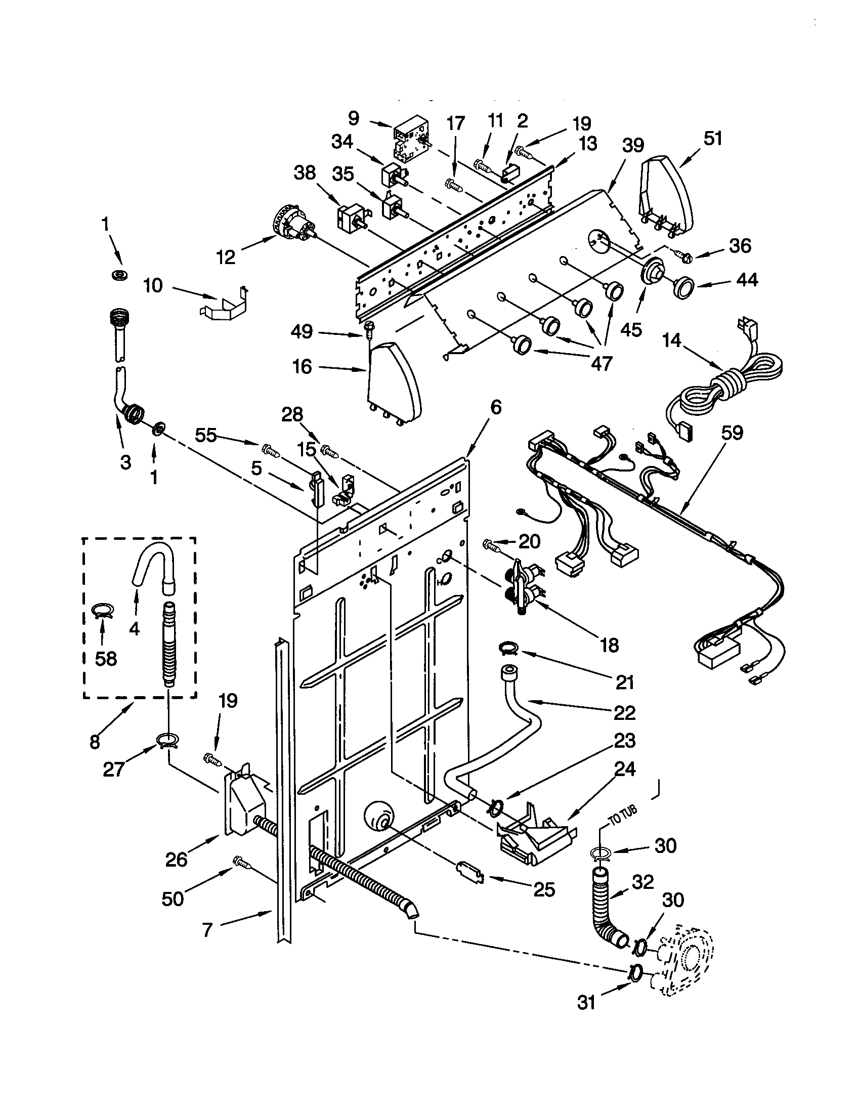 Controls and rear panel