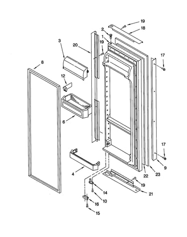 Refrigerator door