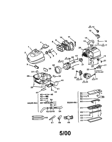 Motor/upper-lower case/accessories
