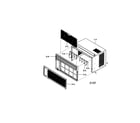 Kenmore 58079056891 cabinet and front grille assembly diagram