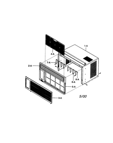 Cabinet and front grille assembly