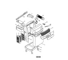 DeLonghi PAC77E panel and covers diagram