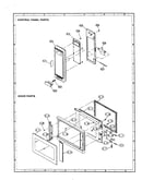 Control panel and door