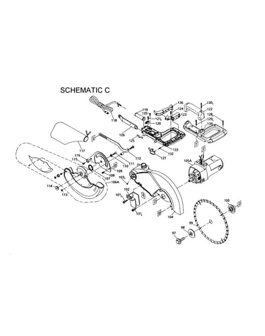 Motor and blade guard
