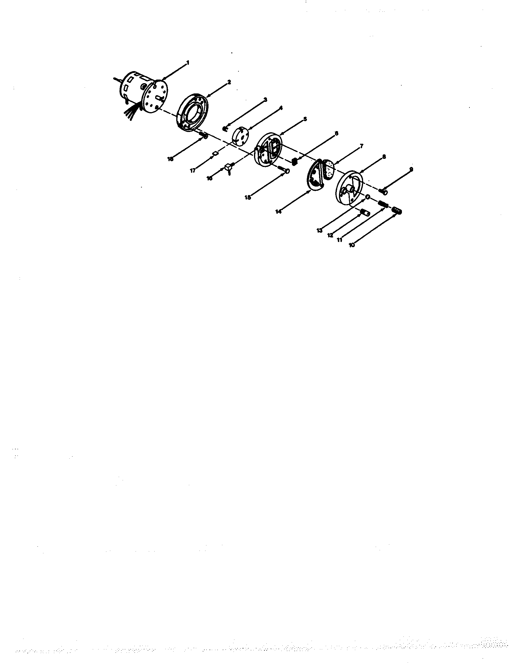 Motor and pump assembly