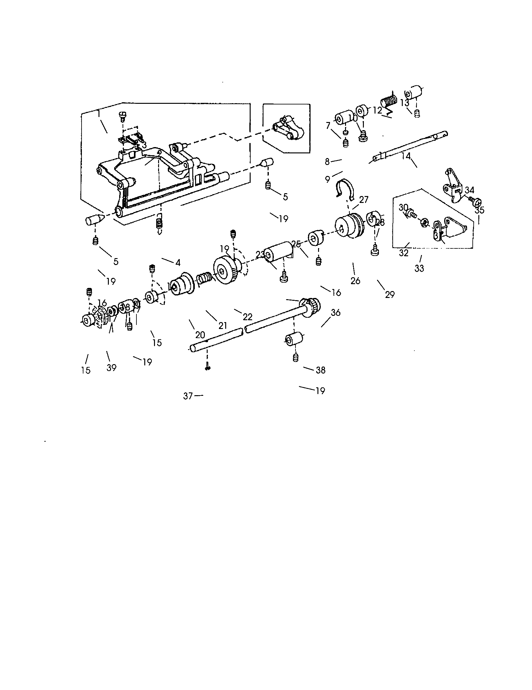 Feed shaft unit