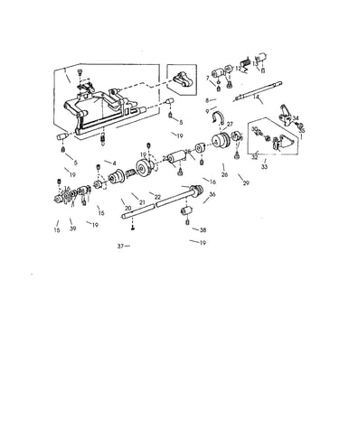 Feed shaft unit
