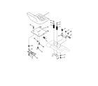 Poulan PR18542STB seat assembly diagram