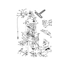 Poulan PR18542STB mower deck diagram