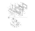 Amana ARR6420CC/P1143810NCC oven door and storage drawer diagram