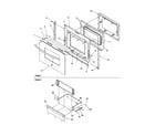 Amana ARR6400WW/P1143653NWW oven door and storage drawer diagram