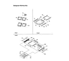 Kenmore 59669874000 refrigerator shelving assembly diagram
