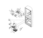 Kenmore 59679879991 crisper and freezer assembly diagram