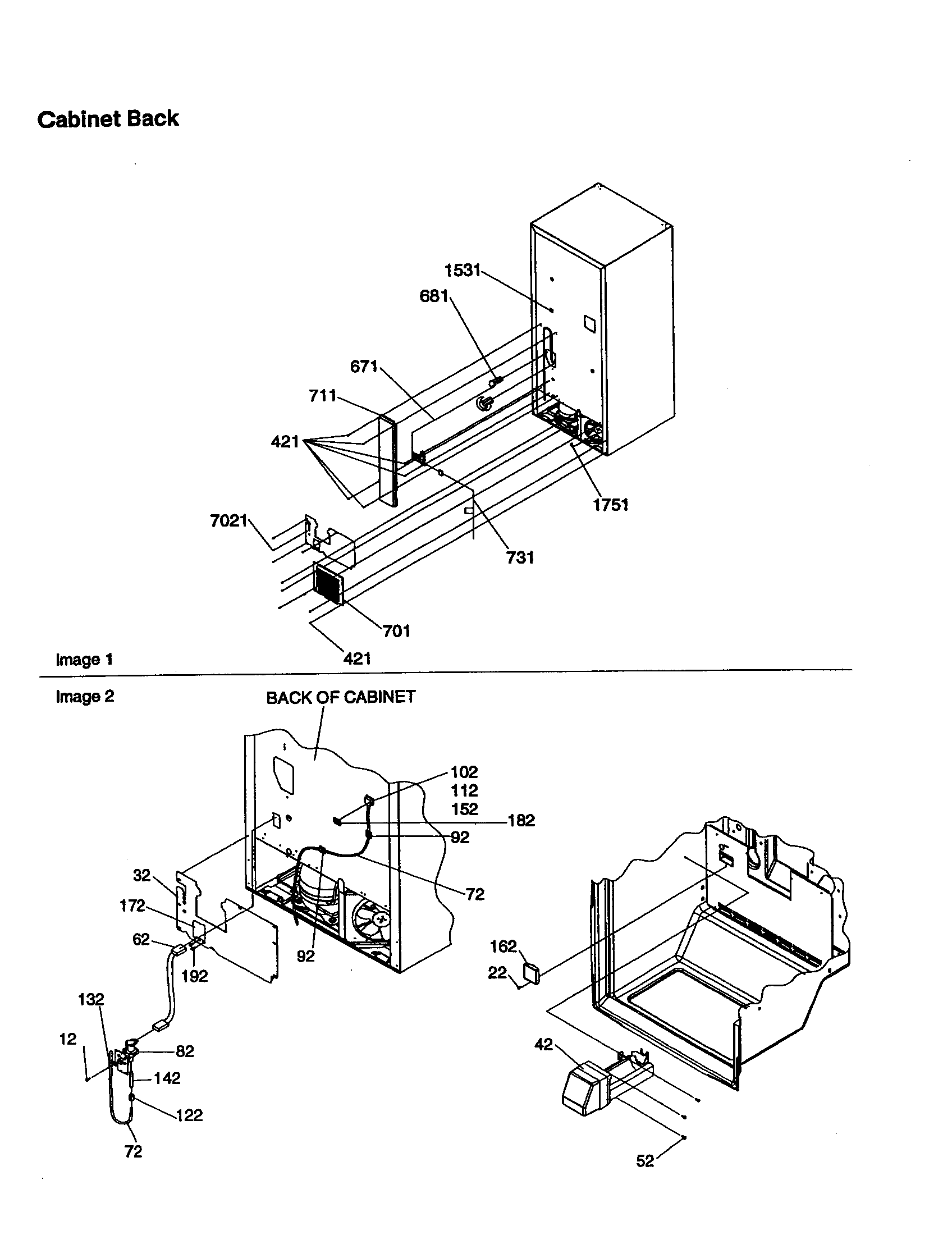 CABINET BACK