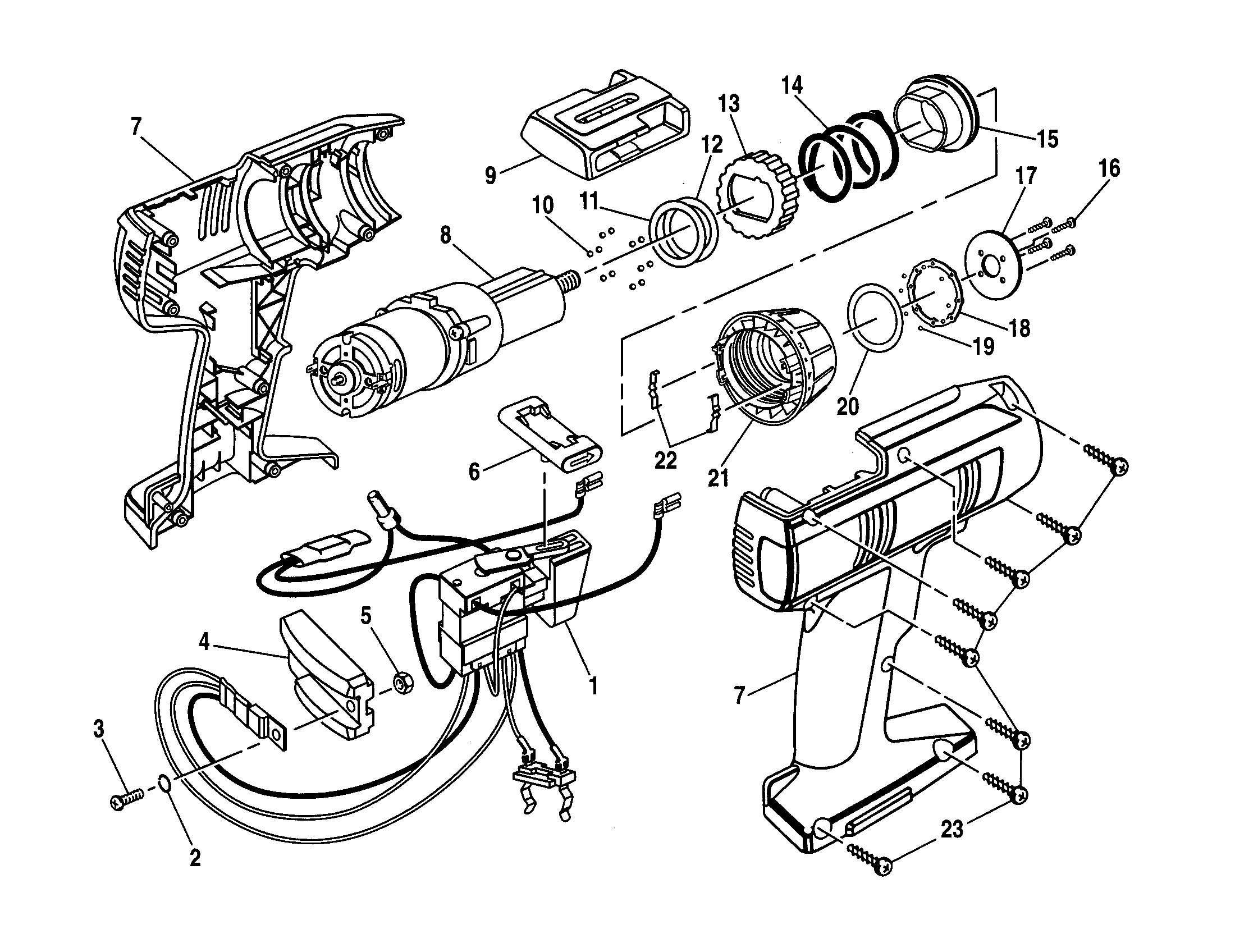 Housing/motor assembly