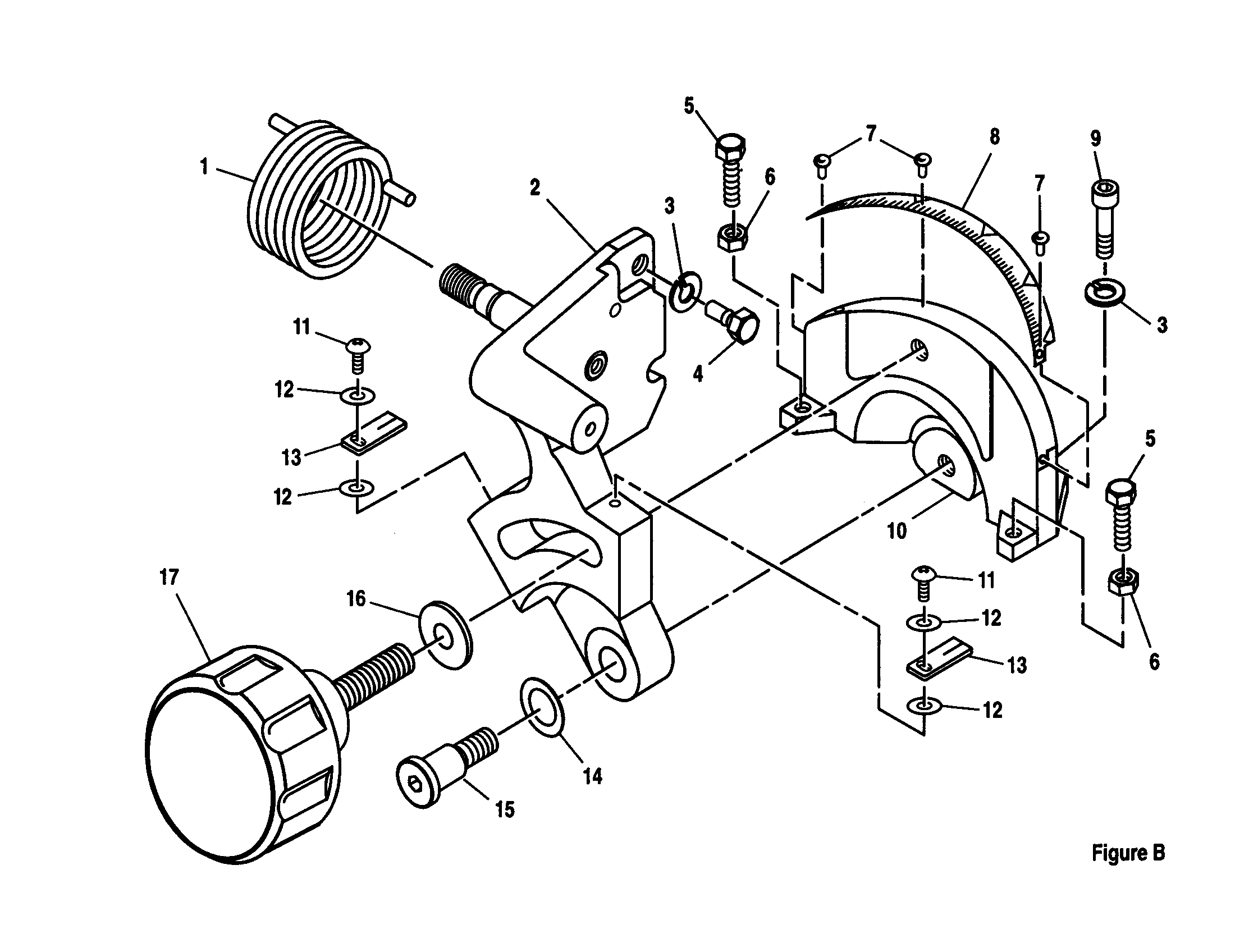 Bevel pivot bracket assembly
