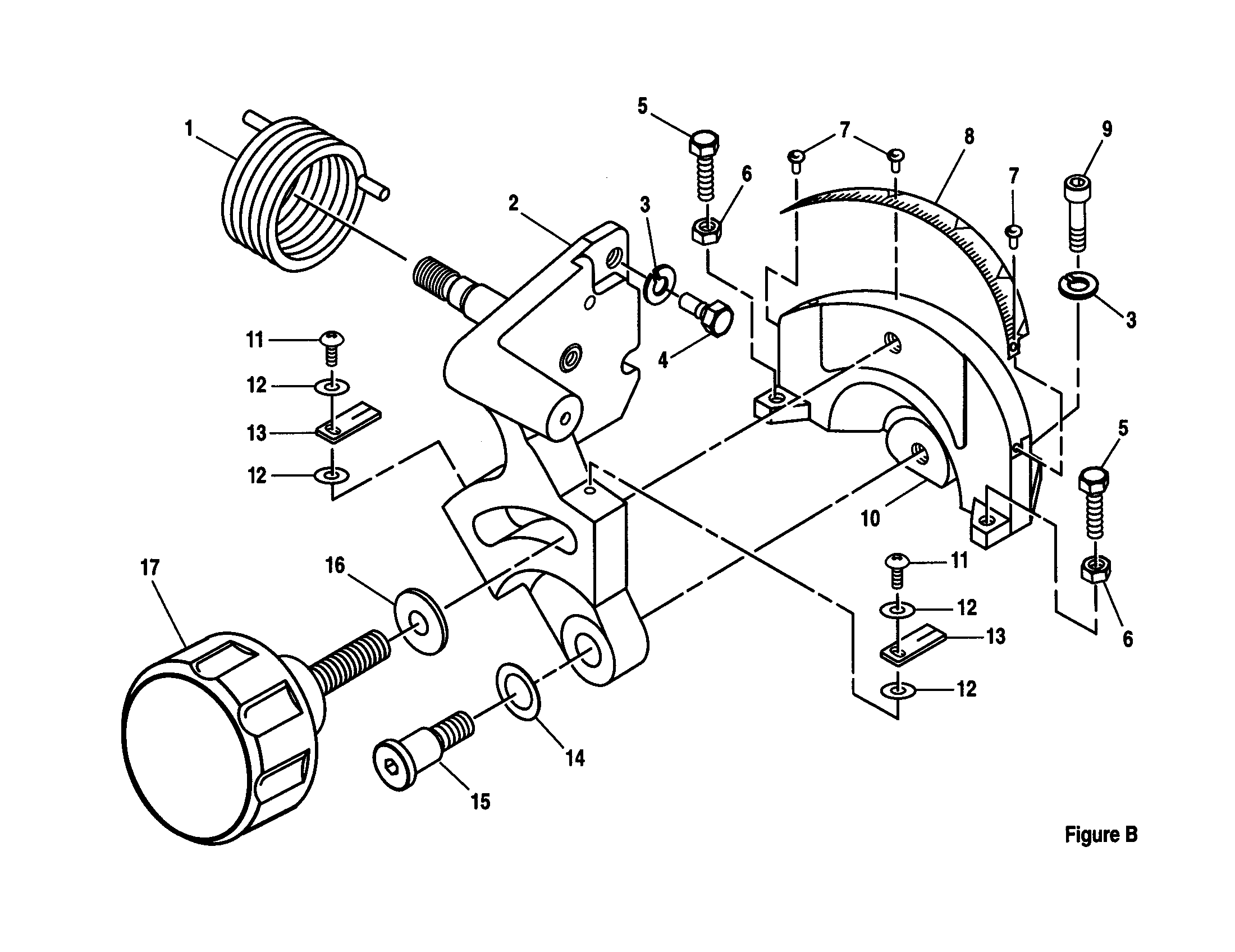 Bevel pivot bracket assembly