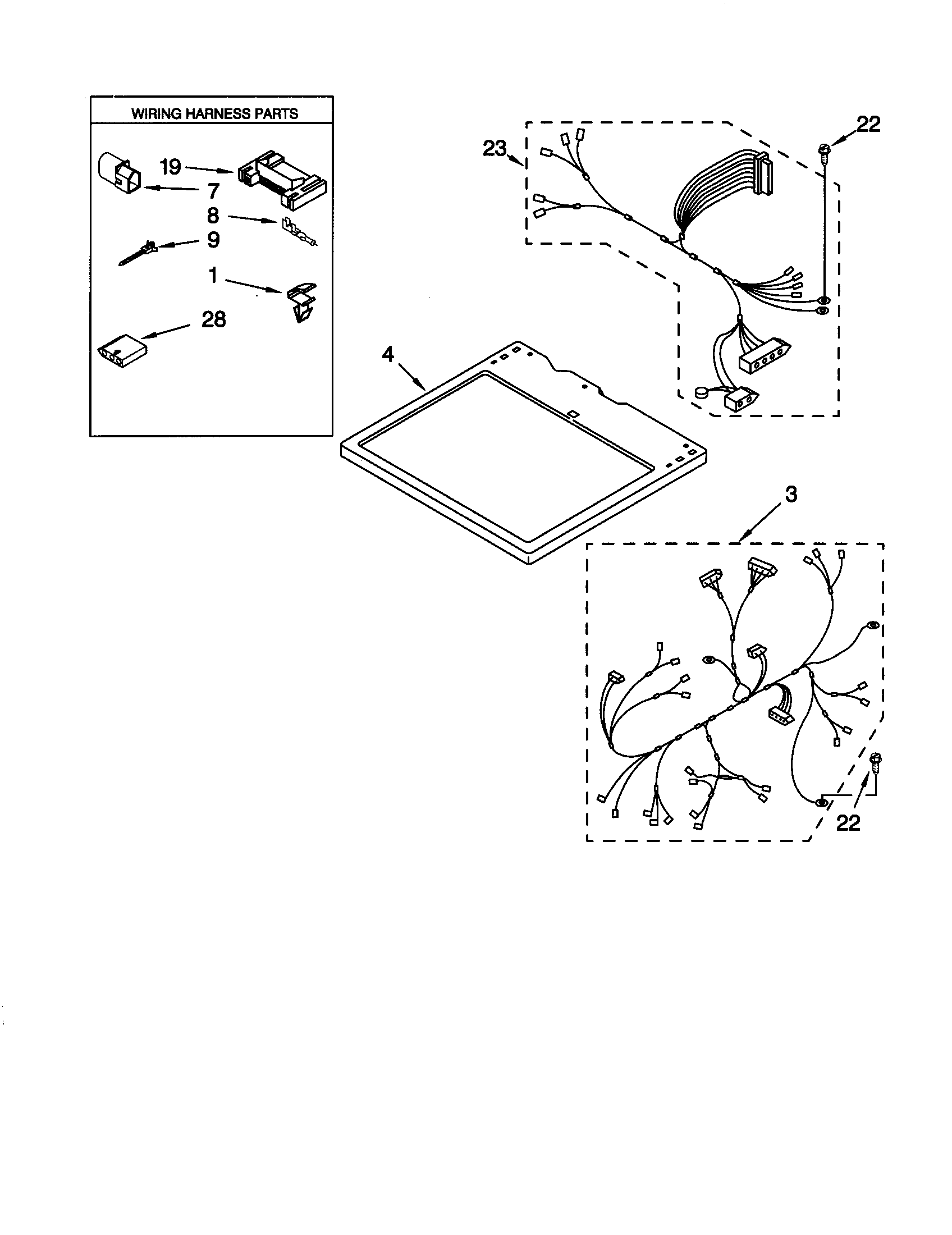 Dryer top