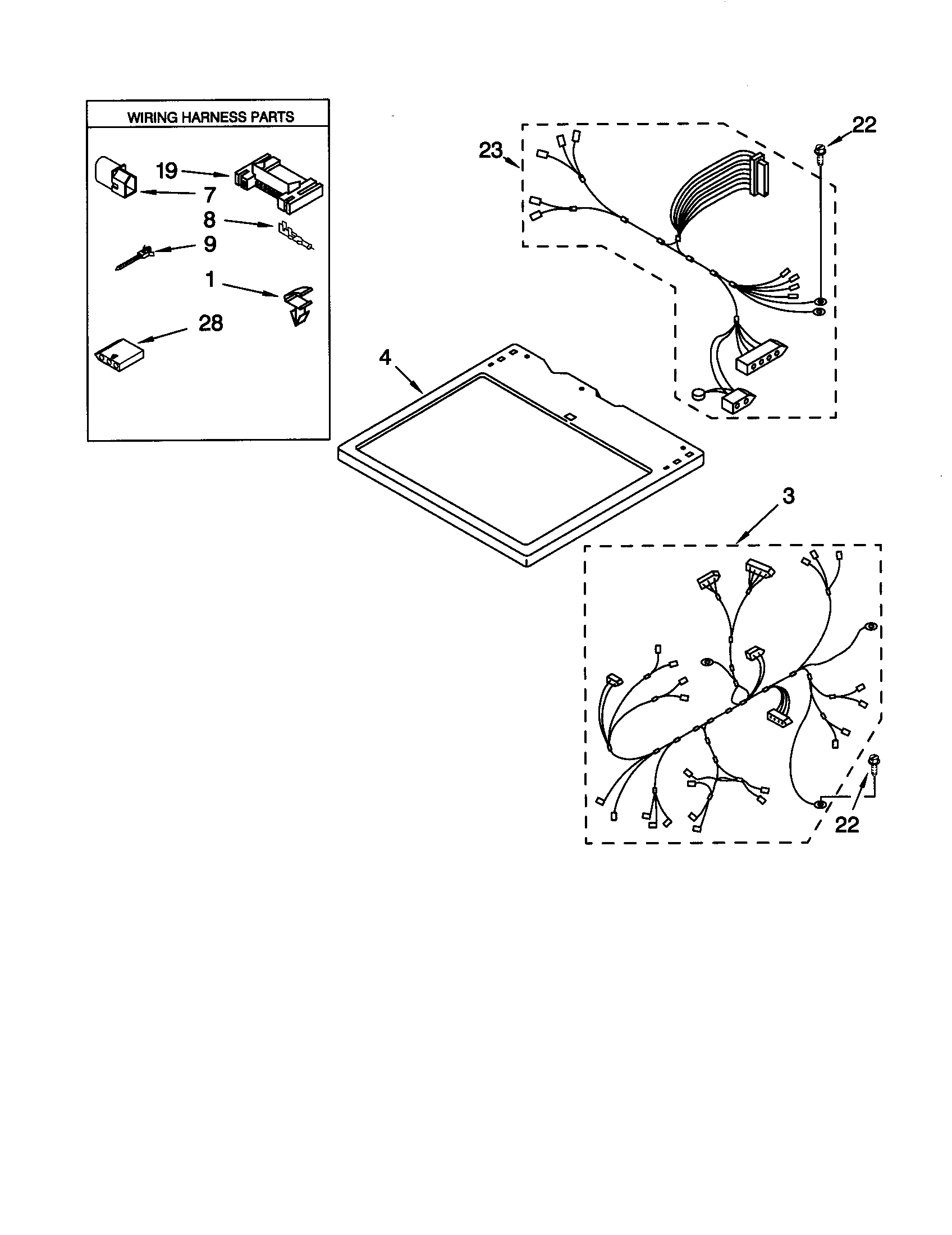 Dryer top