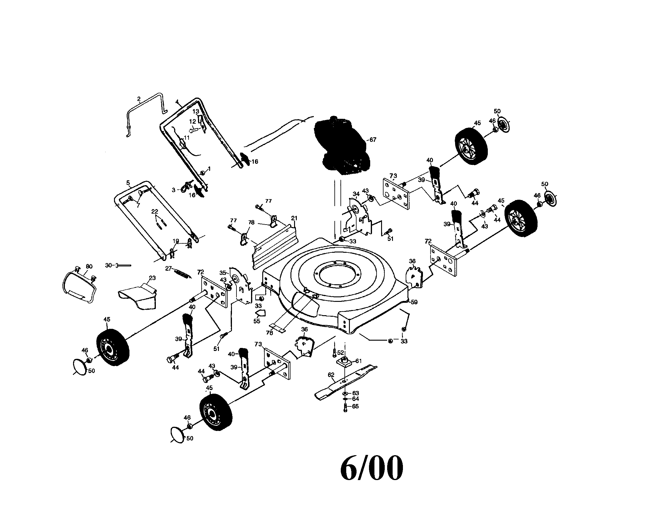 Rotary lawn mower
