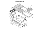 Kenmore 66595802000 drawer and broiler diagram