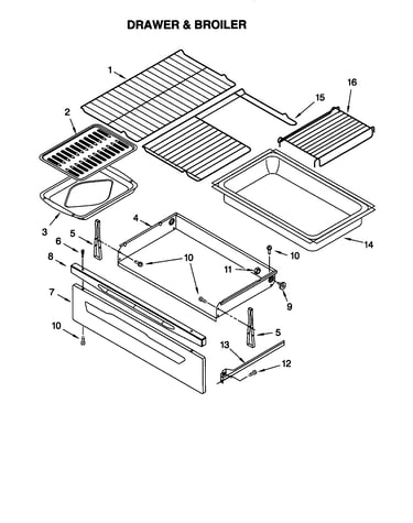 Drawer and broiler