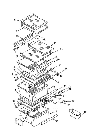 Refrigerator shelf