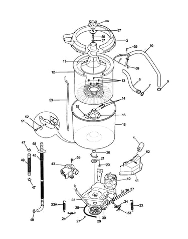 Motor/tub