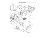 Sears Canada 970-C90862-00 upper cabinet/drum/heater diagram