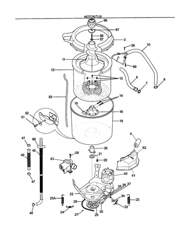 Motor/tub