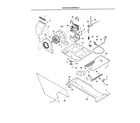 Sears Canada 970-C90702-00 motor/blower/belt diagram